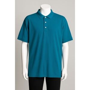 Beverly Hills Polo Club Teal Polo Shirt Men's Size XXL Classic Casual Fit‎